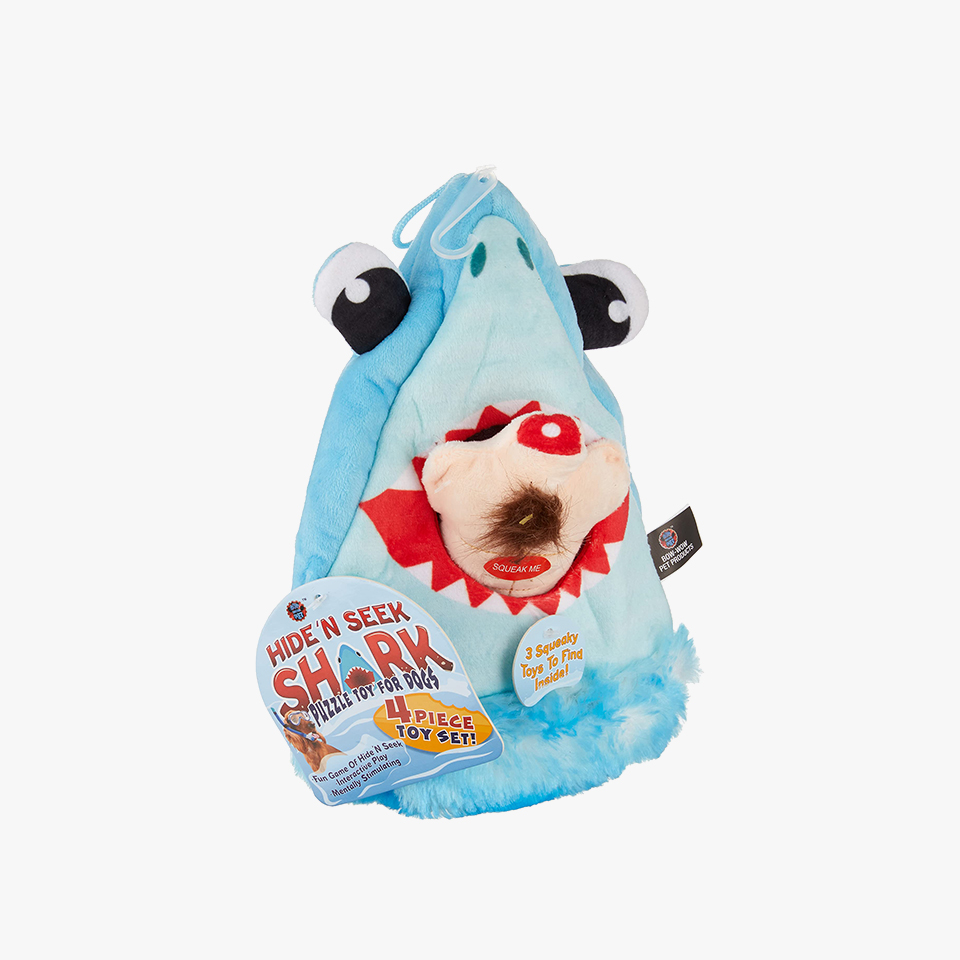 Bow Wow Pet Shark Hide & Seek Plush Set